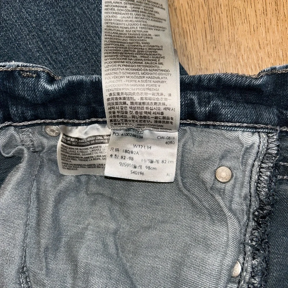 Levi’s Strauss Men's Blue Straight-Leg Jeans W32 L34 98% Cotton